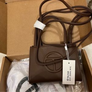 Telfar chocolate brown small (NWT)